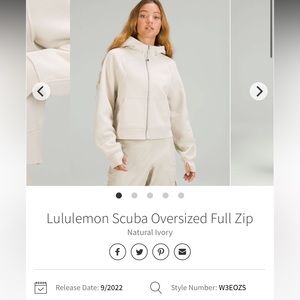 Lululemon Oversized Full Zip Hoodie